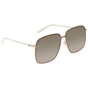 NEW Gucci Brown and Gold Oversized Women's Sunglasses